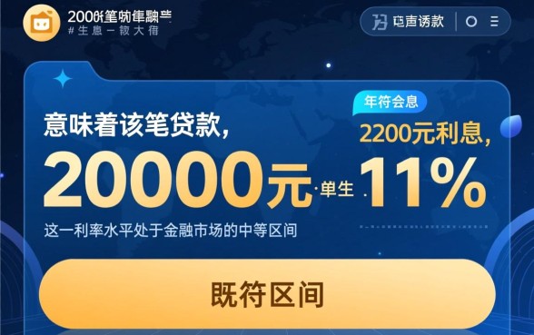 借20000元一年2200利息算高吗，借两万一年两千二利息合法吗