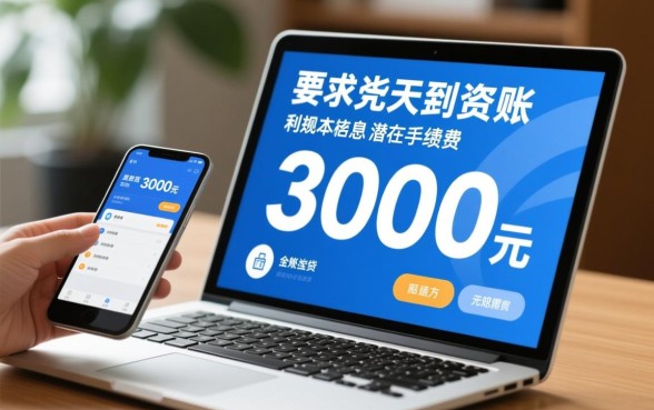 小额贷款3000当天到账多少钱，利息怎么算？