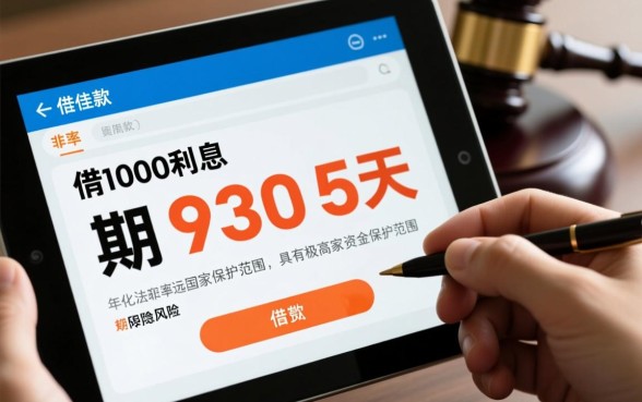 借款1000利息930期限5天算高利贷吗，受法律保护吗