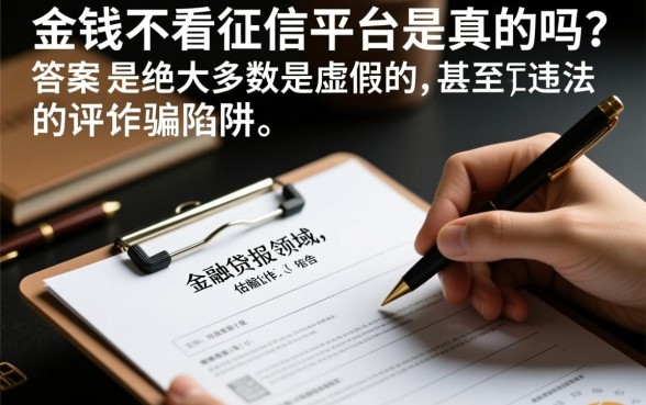 急需用钱不看征信的平台是真的吗，哪里能借到不看征信的钱