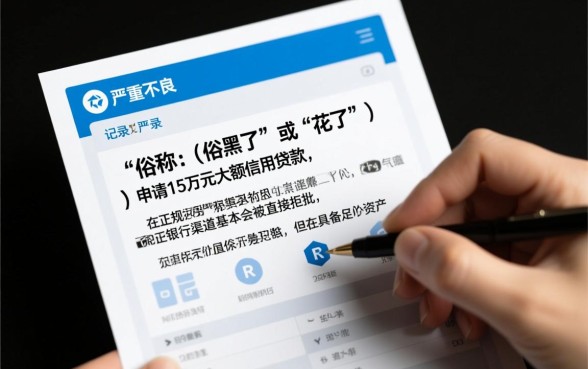 征信黑花了可以申请15万额度吗，征信黑了哪里能下款？