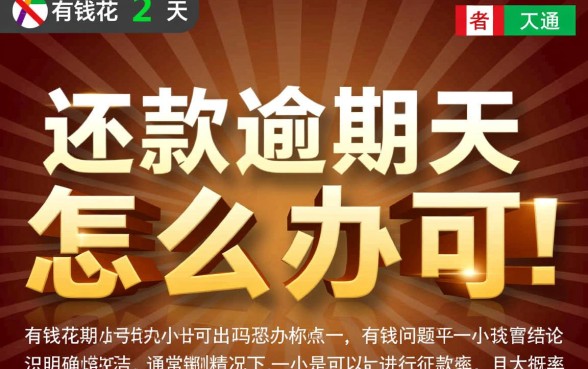 有钱花逾期2天还款可以吗怎么办