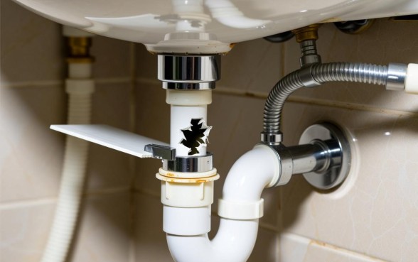 洗手盆的下水管为什么要锯个口子