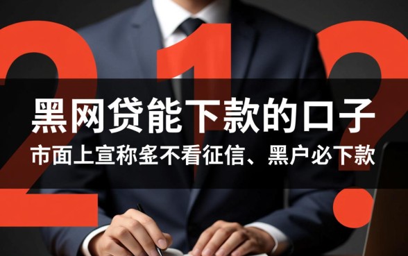 黑网贷能下款的口子是哪几个平台，2026最新必下渠道有哪些