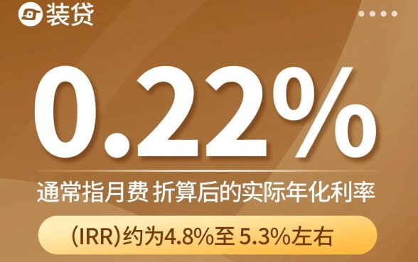 装修贷0.22%实际利率是多少，年化利率怎么算