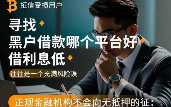 黑户借款哪个平台好借利息低，有哪些不看征信容易下款的口子？