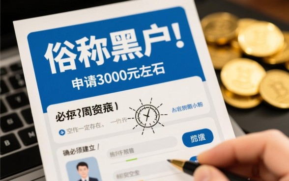 黑户哪里能借到3000，不看征信秒下款的口子