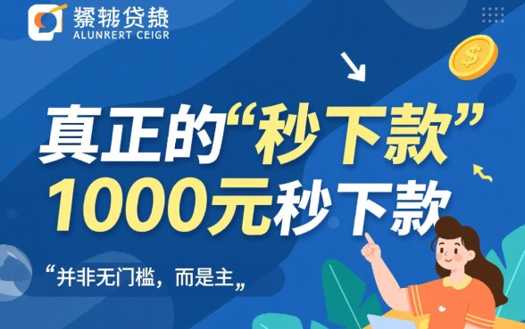 小额贷款1000元秒下款有哪些，哪个平台容易通过