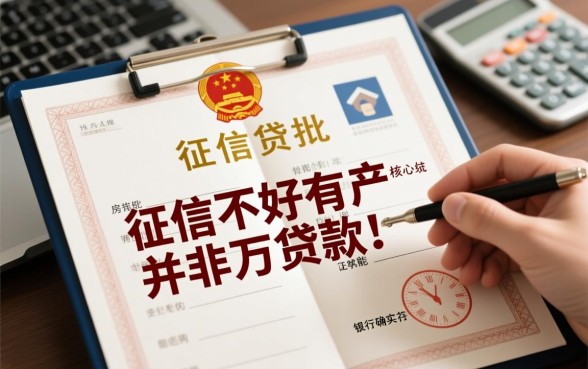 征信不好有房产证能贷款吗，哪些银行可以贷？