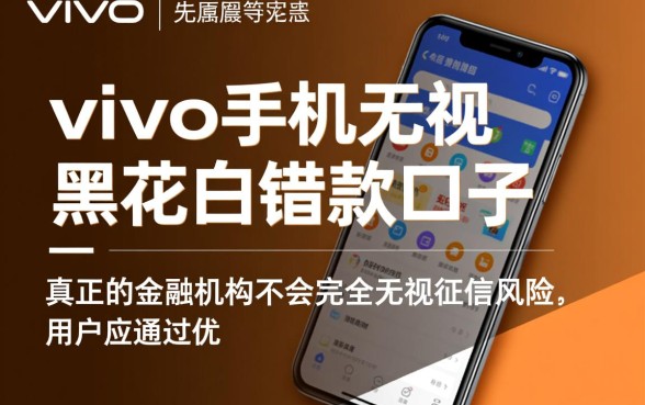 vivo手机无视黑花白借款口子有哪些？2026哪里能下款？
