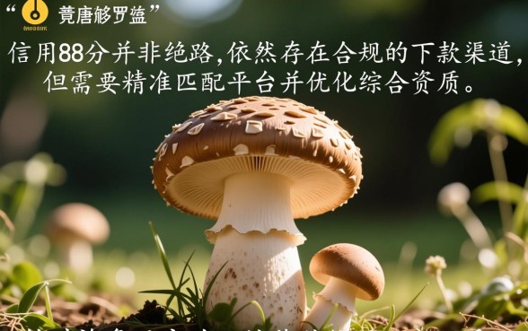 蘑菇信用88分还有下款的口子吗