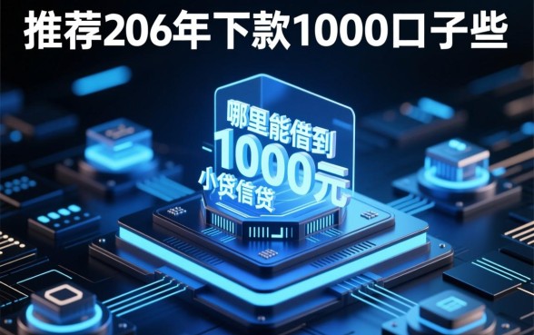 2026年可以下款1000的口子有哪些，哪里能借到1000元小额贷款