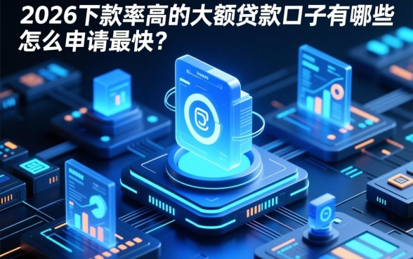 2026下款率高的大额贷款口子有哪些，怎么申请最快？