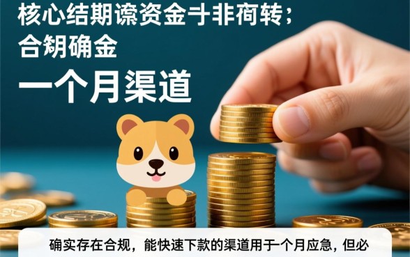 有没有能下款的口子用一个月，短期应急哪里能借到钱