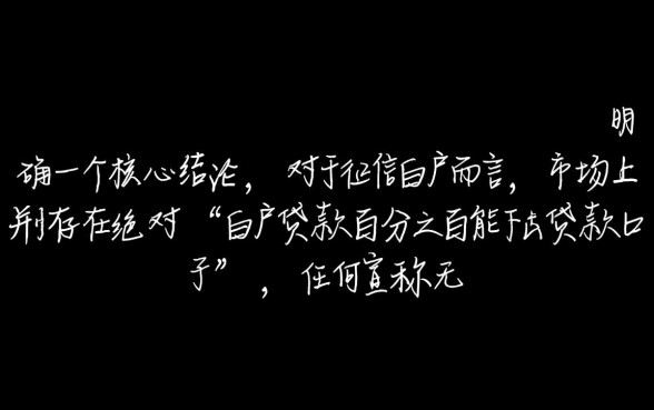 白户贷款百分之百能下的贷款口子