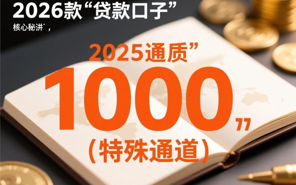 2026下款1000的贷款口子有哪些，哪个平台容易下款1000？