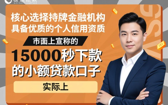 15000秒下款的小额贷款口子怎么申请，哪个靠谱容易过？