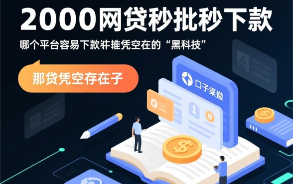 20000网贷秒批秒下款的口子有哪些，哪个平台容易下款？
