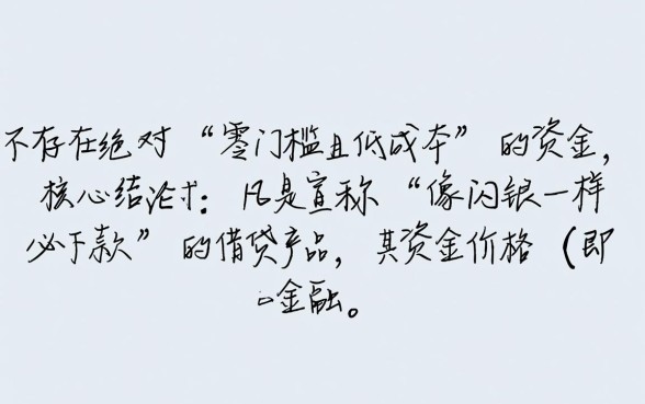 像闪银一样必下款的口子价格是多少，利息高吗？