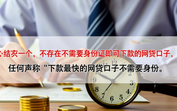 下款最快的网贷口子不需要身份证吗，有哪些不用身份证的口子？