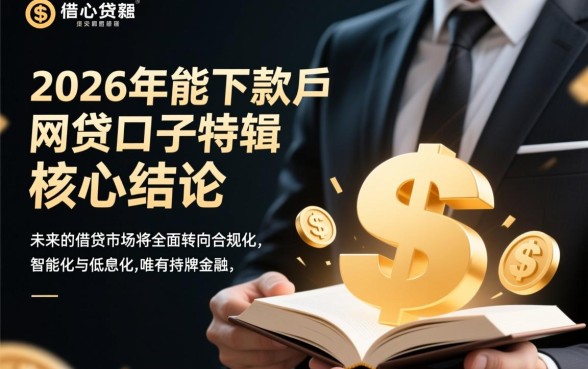 2026年能下款的网贷口子有哪些，哪个容易下款？