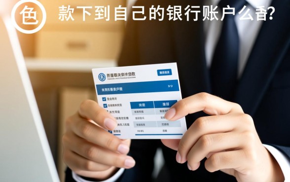 贷款下款必须到自己的银行账户么，可以打到别人卡里吗