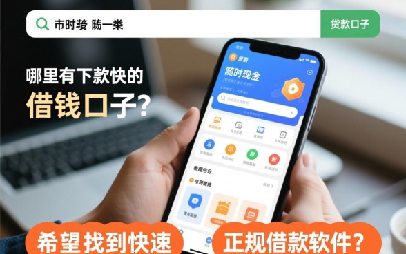 有没有像随时现金一类的贷款口子，哪里有下款快的正规借钱软件？