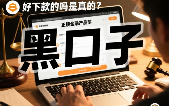 有好下款的黑口子吗是真的吗，2026容易下款的黑口子靠谱吗