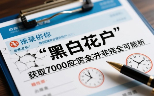 7000实测黑白花户能下的口子有哪些？怎么申请秒下款？