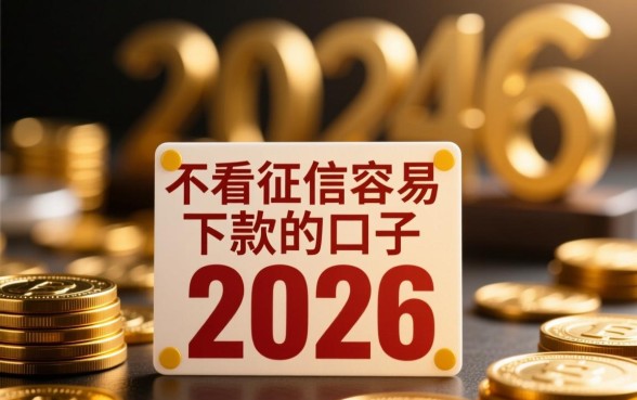 不看征信容易下款的口子2026有哪些，2026不看征信口子靠谱吗