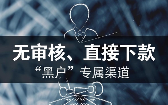 黑户无审核直接出额度的口子有哪些？2026必下款口子怎么申请