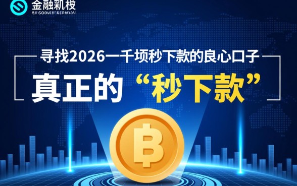 2026一千块秒下款的良心口子