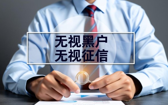 谁手里有无视黑户无视征信的口子