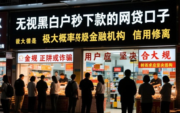 无视黑白户秒下款的网贷口子有哪些，哪里申请不用查征信