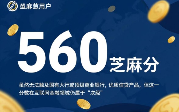 560芝麻分能下的口子2026，560分怎么申请容易下款？