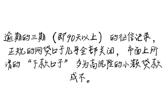 三期以上的黑白户网贷口子有哪些，2026必下款渠道推荐