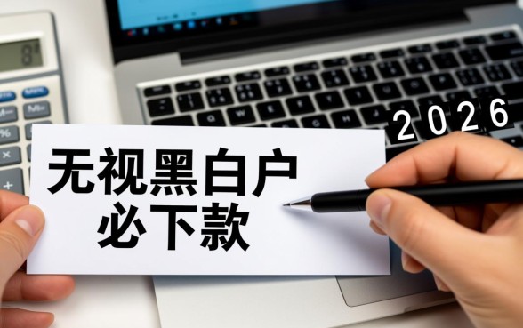 2026无视黑白户必下款的口子有哪些，哪里可以申请