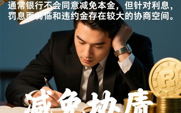 和银行协商还款可以减免本金吗，怎么谈才能减免？