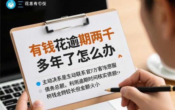 有钱花逾期两千多3年了怎么办，还能协商只还本金吗