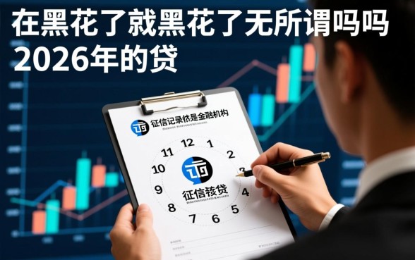 征信黑花了就黑花了无所谓吗，征信黑了还能贷款吗