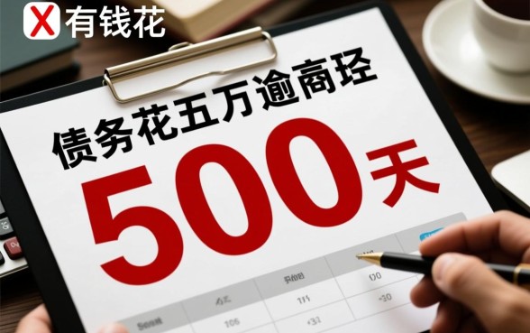 有钱花五万逾期500天会怎样，真的会被起诉吗