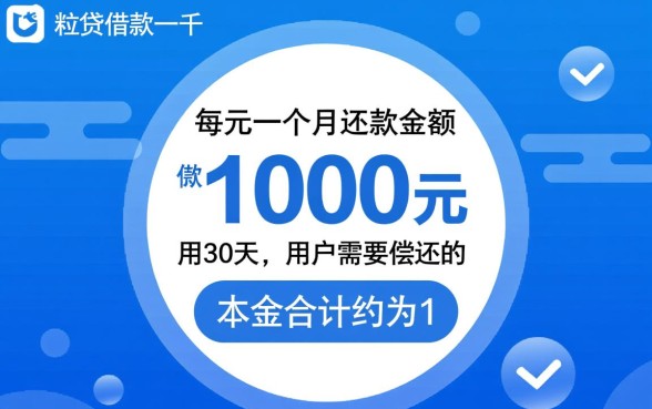 微粒贷借一千块钱一个月还多少，利息怎么算的