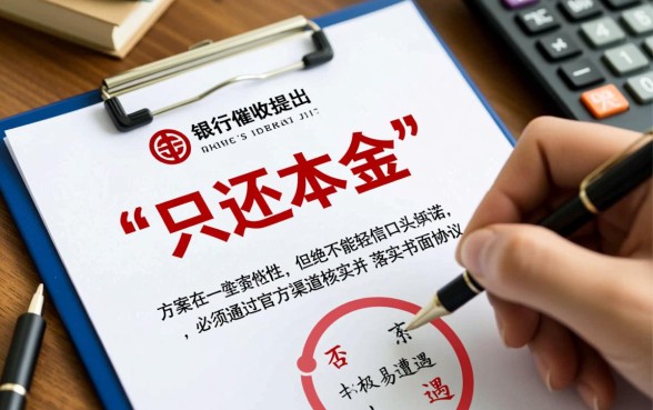 中原银行催收协商还本金靠谱吗，只还本金是真的吗