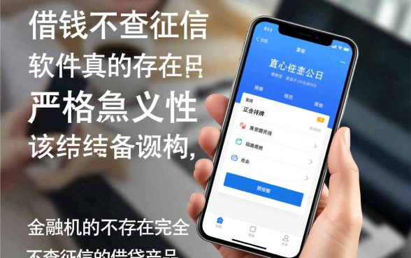 借钱不查征信的软件真的存在吗，有哪些正规平台？