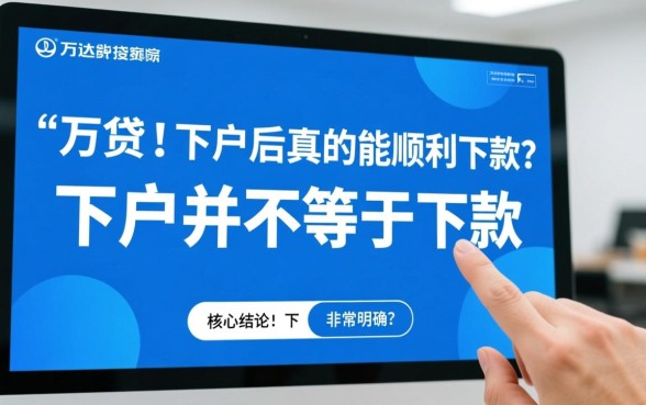 万达贷下户后真的能顺利下款吗，审核通过率到底高不高？