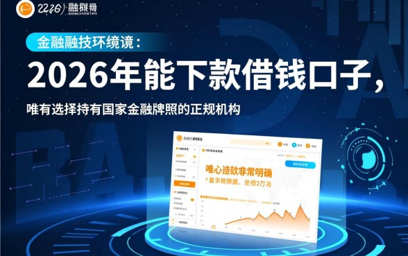 2026年能下款的借钱口子