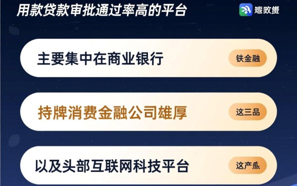 哪些大额贷款平台审批通过率高，容易下款的正规网贷有哪些