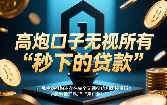 高炮口子无视所有秒下的贷款是真的吗，2026哪里有不用审核的口子