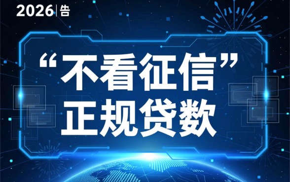 2026十大不看征信正规网贷有哪些，怎么申请秒下款