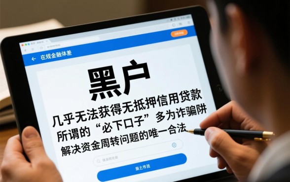 黑户能下款的网贷口子有哪些，哪里借不查征信容易通过